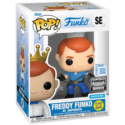 Glow Freddy Funko as Shipwreck Pop! vinyl figure from Funko Fundays 2025, featuring G.I. JOE theme and limited edition design.