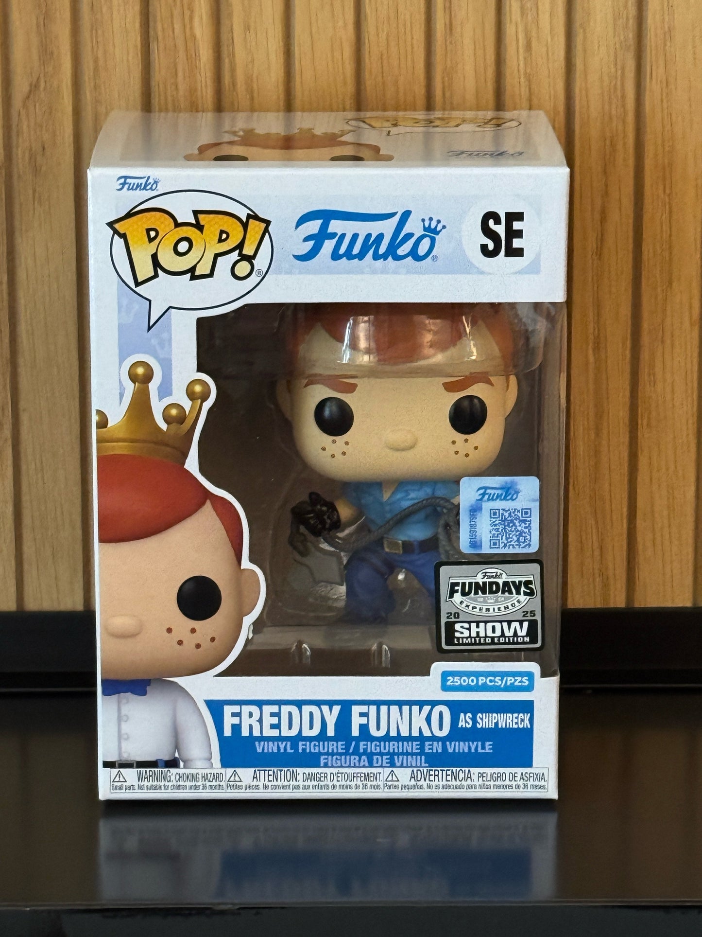 Funko Fundays 2025 Pop! Originals G.I. JOE Freddy Funko as Shipwreck figure by Ralphie's Funhouse, limited edition LE2500, in packaging