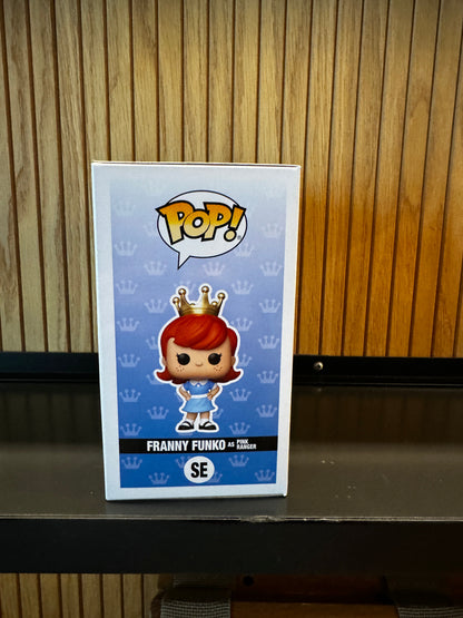 Funko Fundays 2025 Pop! Originals Mighty Morphin' Power Rangers Pink Ranger Franny in diamond glitter finish, collectible figure.
