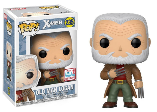 Funko Pop! Marvel Old Man Logan vinyl figure from Ralphie's Funhouse, featuring detailed comic-inspired design and collectible display.