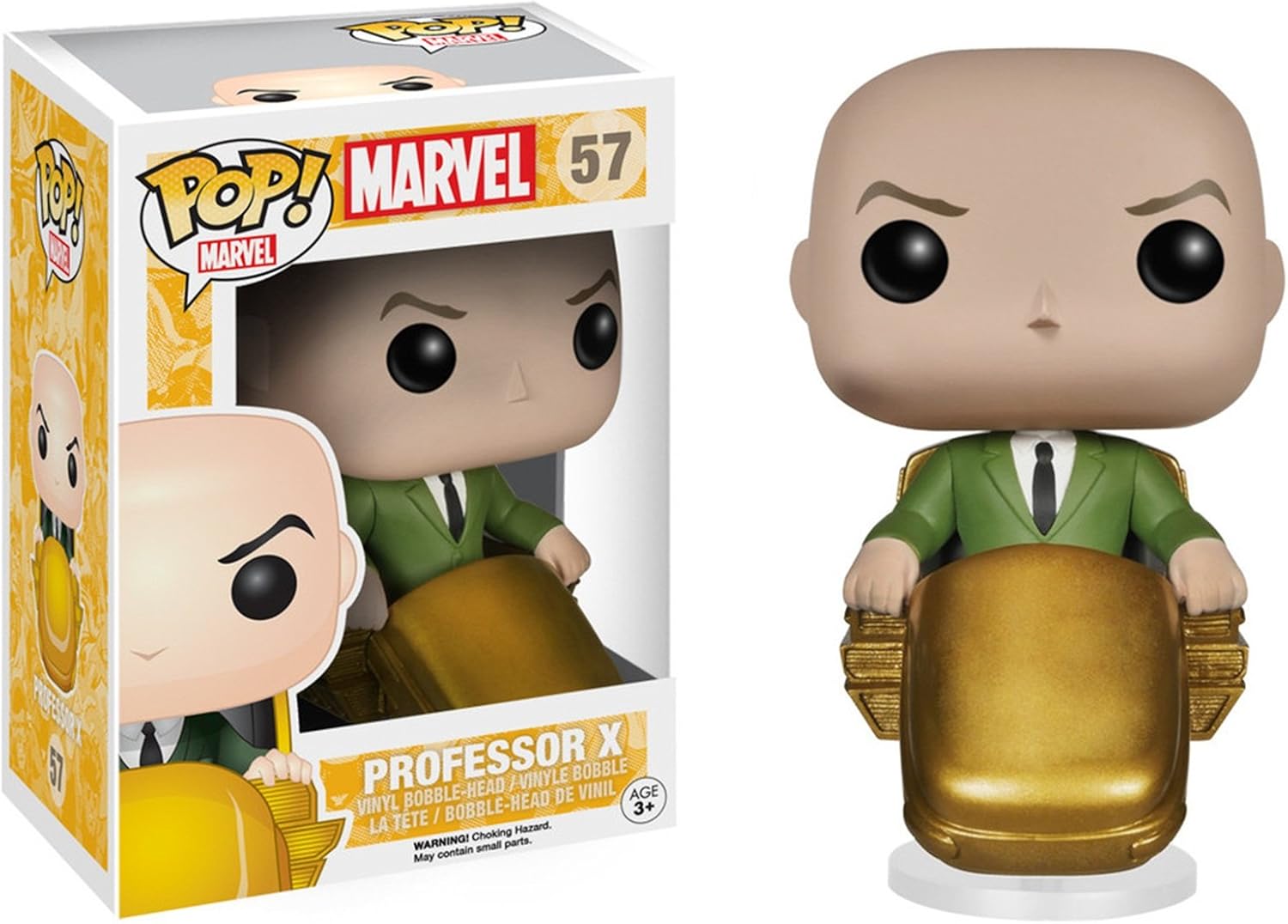 Funko POP Marvel Classic X-Men Professor X action figure with detailed costume and pose, from Ralphie's Funhouse collection