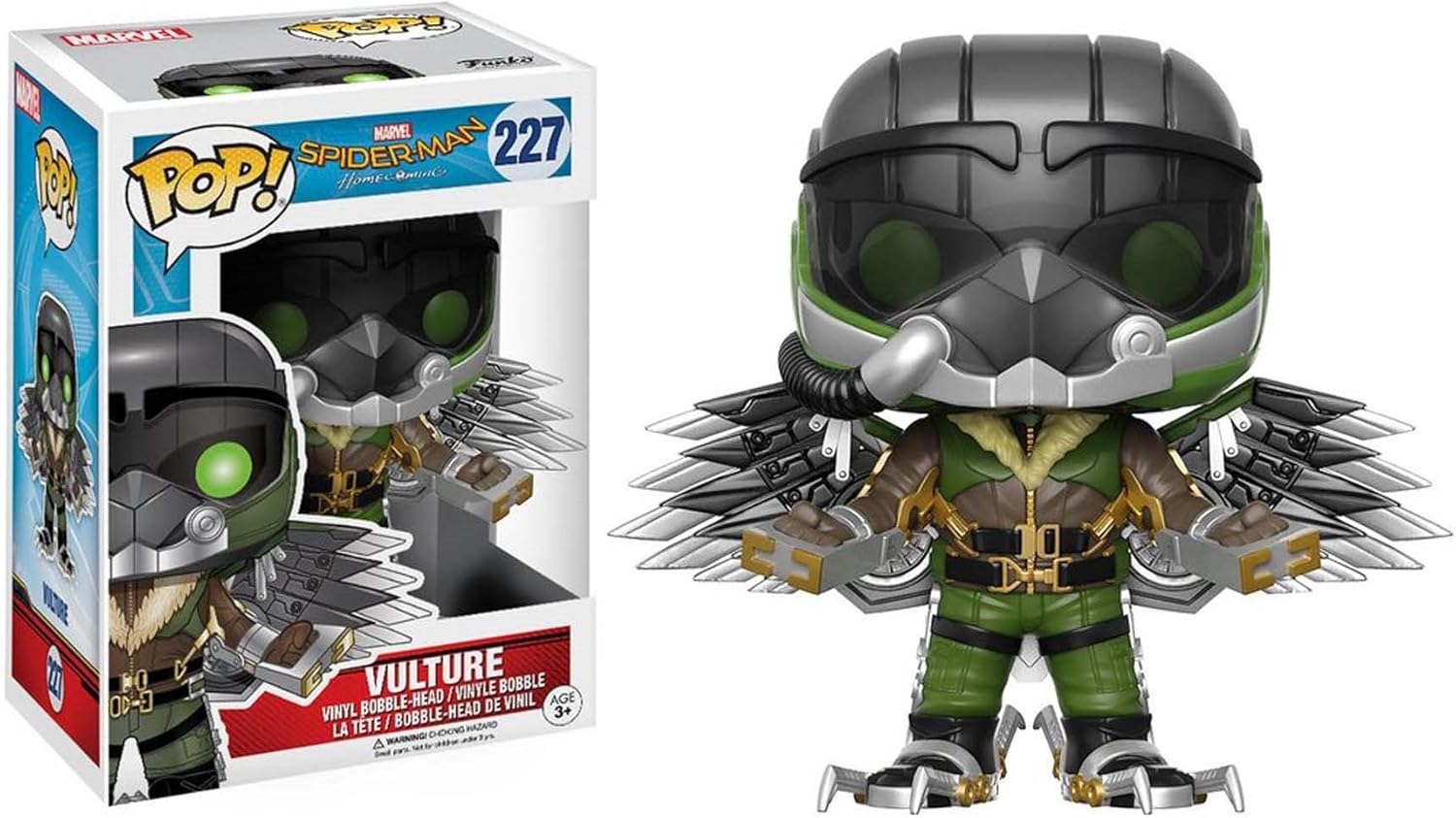 Funko POP Marvel Spider-Man Homecoming The Vulture action figure by Ralphie's Funhouse featuring detailed costume and pose.