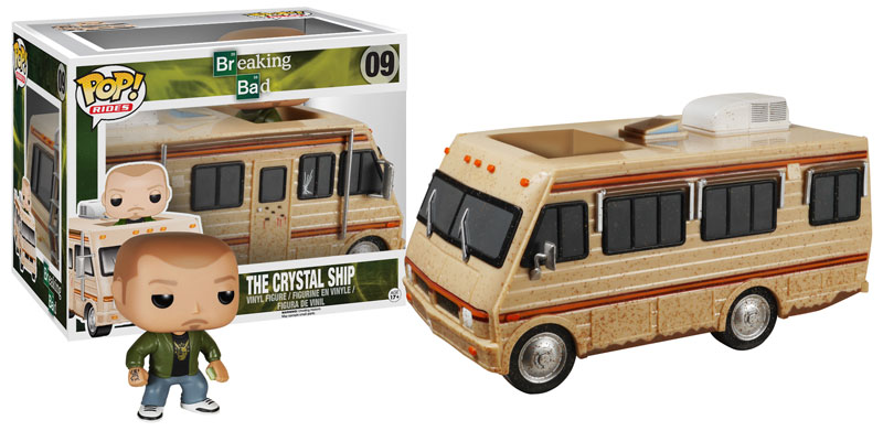 Funko POP Rides: Breaking Bad The Crystal Ship figure by Ralphie's Funhouse featuring a detailed model of the iconic ship from the series