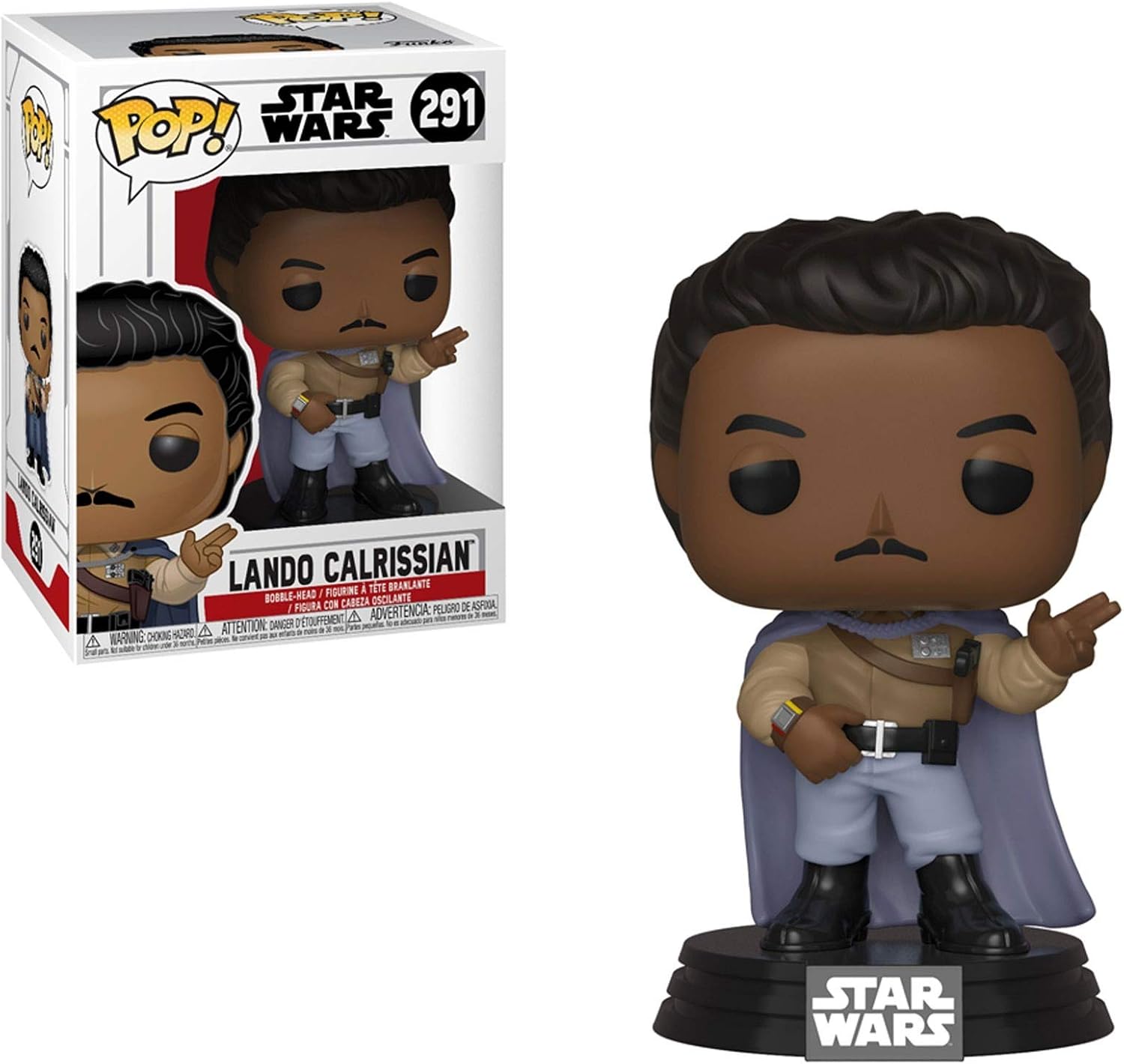 Funko Pop! Star Wars General Lando figure from Return of The Jedi, featuring detailed costume and collectible design.