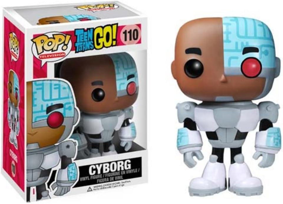Funko POP TV Teen Titans Go! Cyborg figure, collectible vinyl toy with detailed design and vibrant colors.