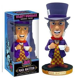 Funko Wacky Wobbler of Mad Hatter from Alice's Adventures in Wonderland, collectible figure by Ralphie's Funhouse.
