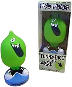 Funko Wacky Wobbler of Pillsbury Funny Face Drink Mix Loud-Mouth Lime character, featuring a humorous face and bright lime color.