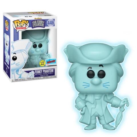 Funky Phantom Funko Pop collectible figure from Ralphie's Funhouse, featuring a spooky cartoon ghost character in vibrant colors.