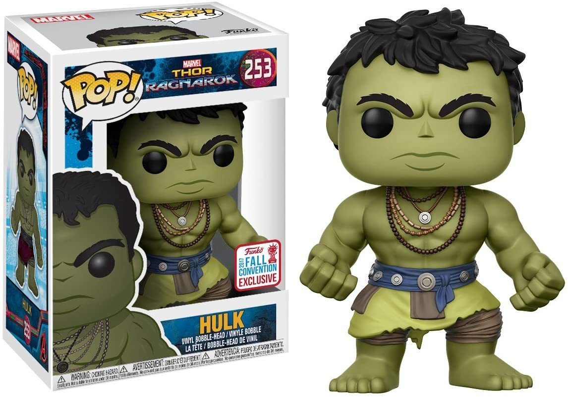 Casual Hulk Ragnarok action figure by Ralphie's Funhouse, front view showcasing detailed green skin and muscular build.