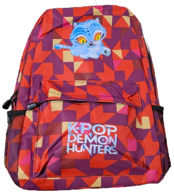 Ralphie's Funhouse K-POP Demon Hunters Backpack Tiger Edition with vibrant tiger graphic and adjustable straps.