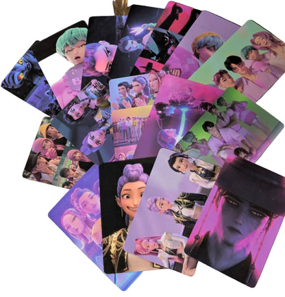 K-POP DEMON HUNTERS collectible card set featuring 55 character-themed cards from Ralphie's Funhouse.