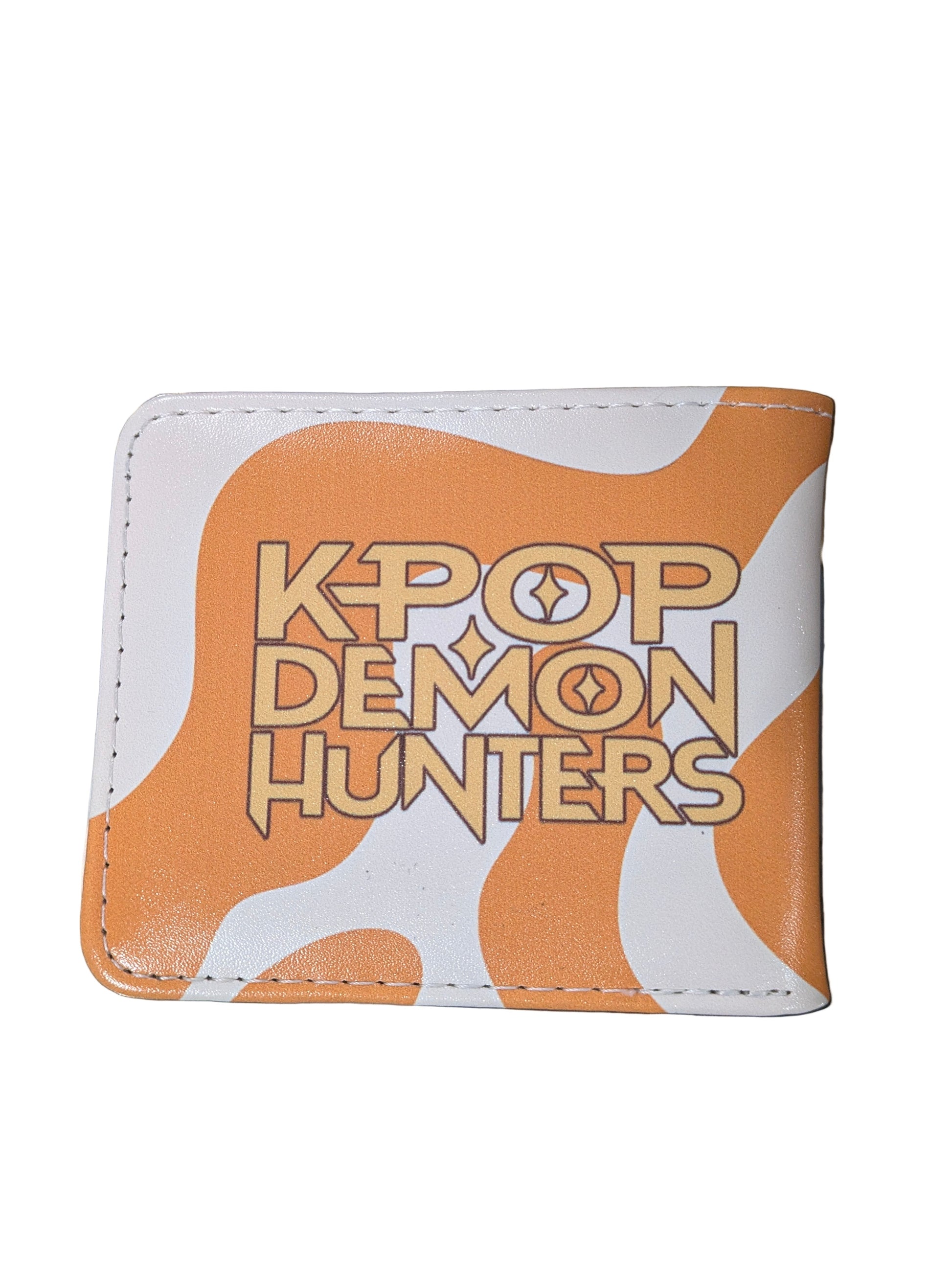 K-POP Demon Hunters wallet featuring chibi-style characters from Ralphie's Funhouse on a black background.