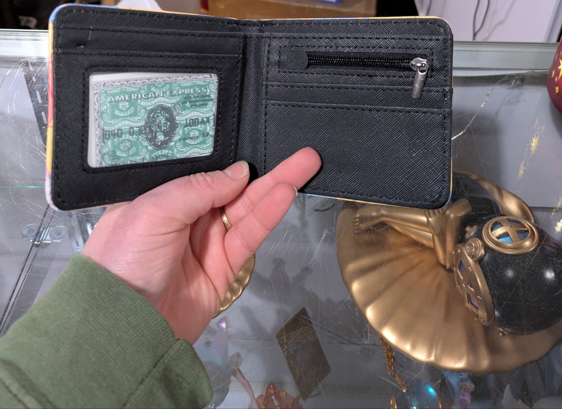 K-POP DEMON HUNTERS Wallet featuring Derpy Tiger Crew design from Ralphie's Funhouse, colorful cartoon tiger illustration.