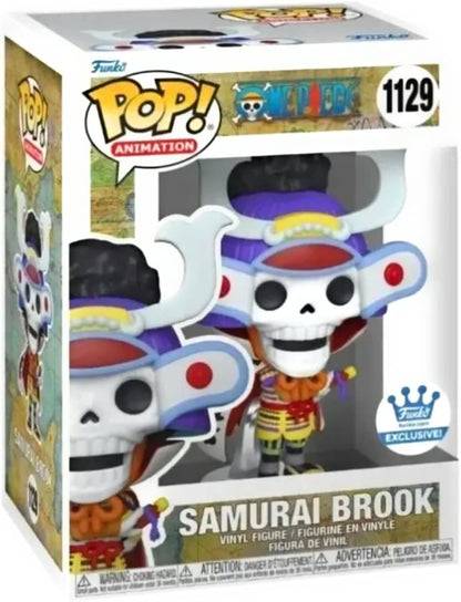 Ralphie's Funhouse One Piece Samurai Brook exclusive vinyl figure with detailed design and vibrant colors.