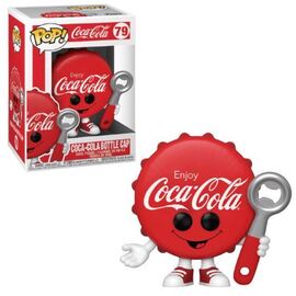 Coca-Cola bottle cap from Pop! Ad Icons collection by Ralphie's Funhouse, featuring a colorful vintage Coca-Cola design.