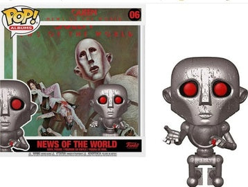 Pop! Albums: Queen - News Of The World vinyl record by Ralphie's Funhouse, featuring iconic album cover artwork.