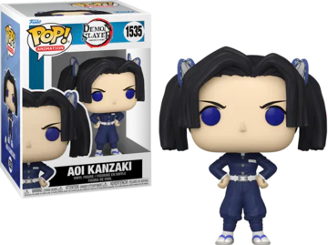 Pop! Animation Demon Slayer Aoi Kanzaki figure from Ralphie's Funhouse, featuring detailed design and vibrant colors.