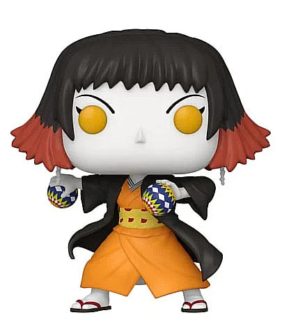 Pop! Animation Demon Slayer Susamaru figure by Ralphie's Funhouse featuring her colorful kimono and distinctive demon mask.