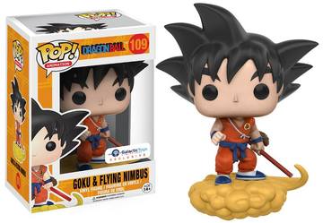 Pop! Animation Goku & Flying Nimbus figure from Dragon Ball in orange, featuring Goku riding the iconic Nimbus cloud.
