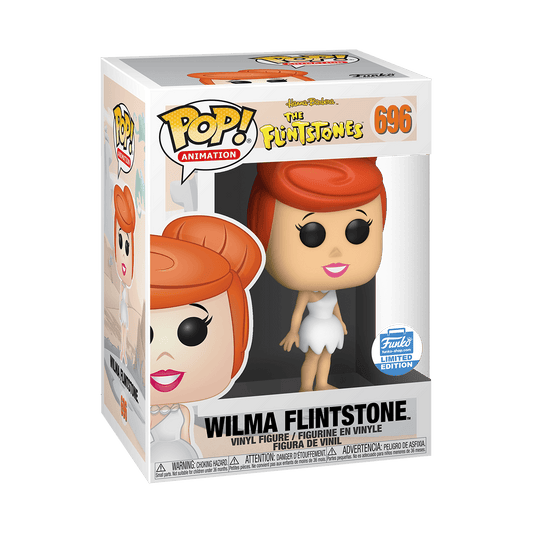 Funko Pop Animation figure of Wilma Flintstone from The Flintstones, exclusive from Ralphie's Funhouse, collectible cartoon character.