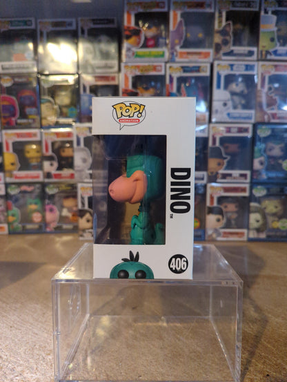 Pop! Animation Hanna-Barbera The Flintstones Dino figure from Ralphie's Funhouse, detailed dinosaur collectible for fans.