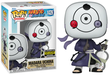 Naruto Shippuden Madara Uchiha Pop! Animation figure with masked face, from Ralphie's Funhouse, exclusive to Entertainment Earth.