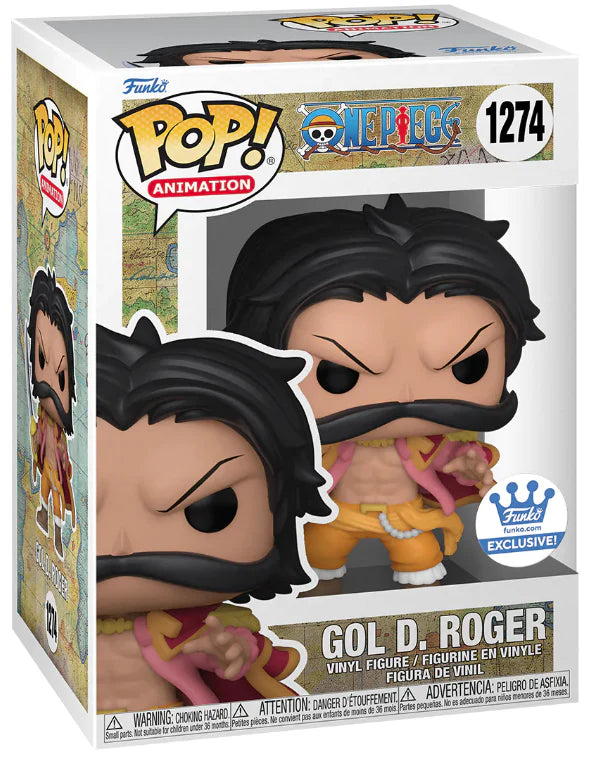 Pop! Animation One Piece Gol D. Roger figure in collectible vinyl figure style by Ralphie's Funhouse.