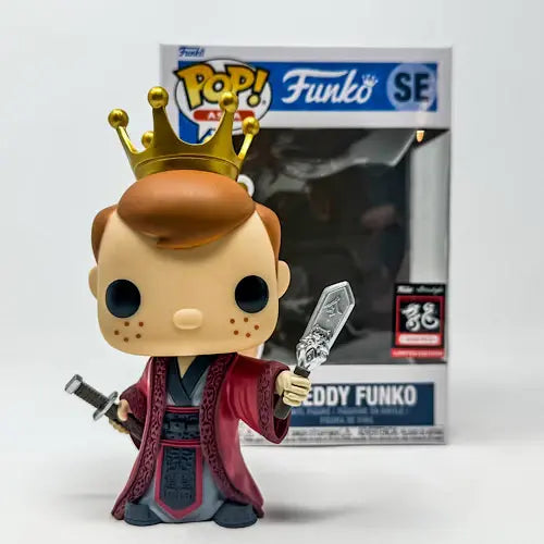 Pop! Asia Freddy Funko as Song Jiang figure by Ralphie's Funhouse, featuring detailed design and vibrant colors.