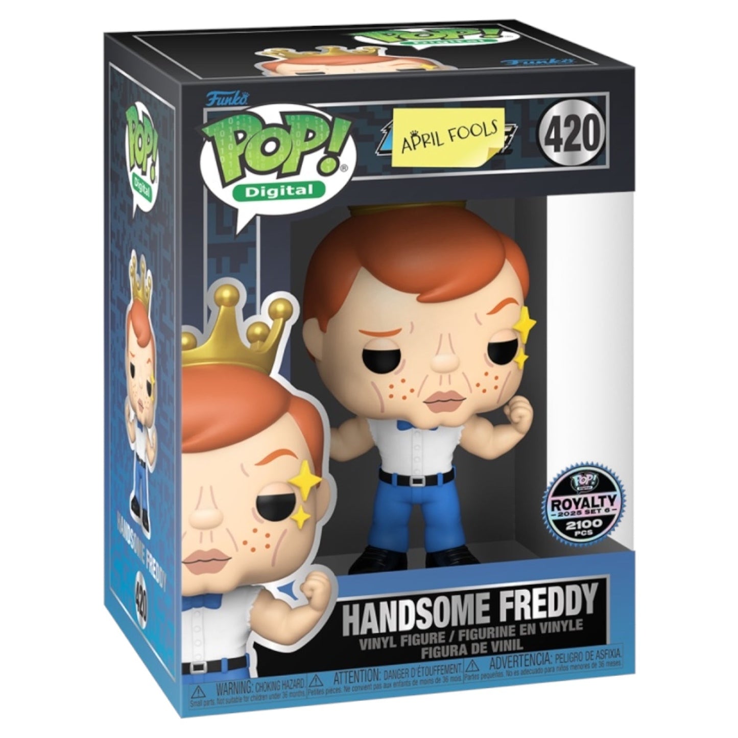 Pop! Digital April Fools Series 3 Handsome Freddy NFT royalty figure by Ralphie's Funhouse, numbered #420 LE2100.