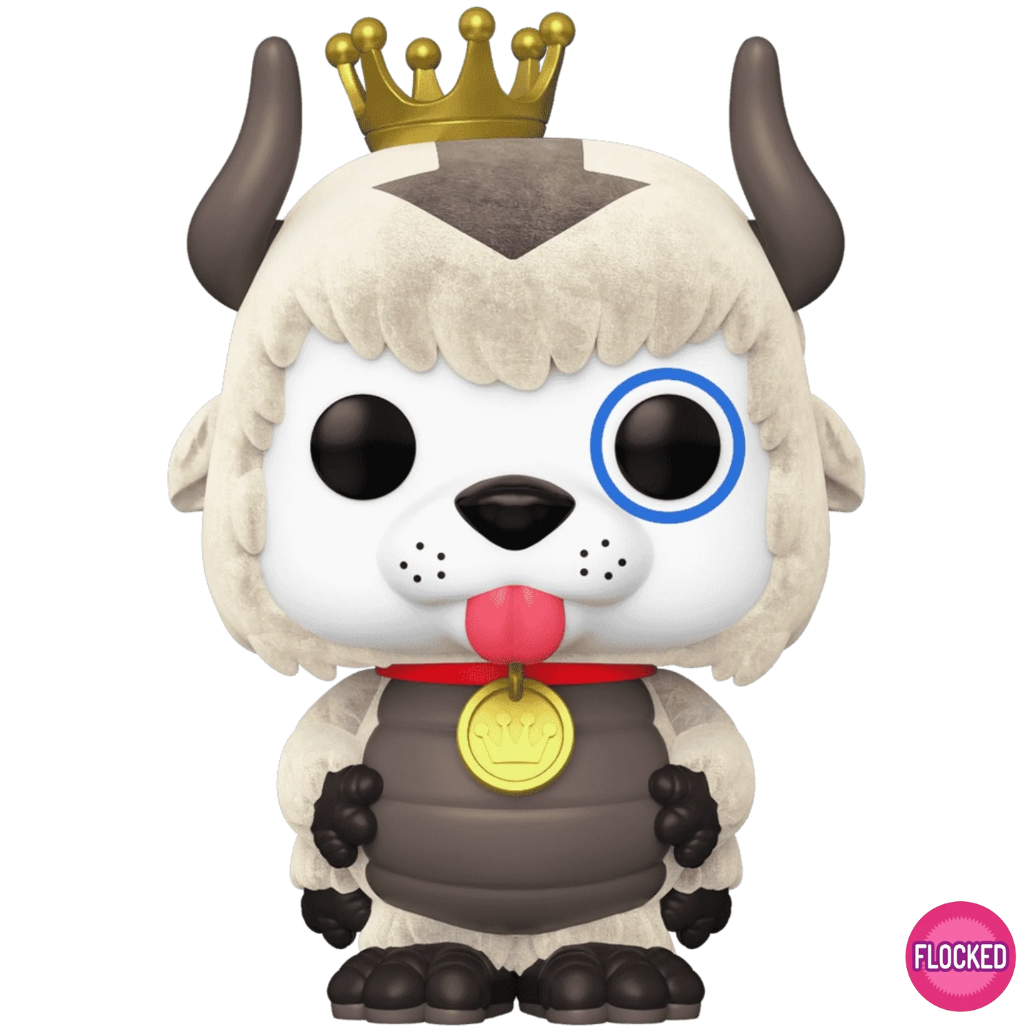 Pop! Digital Avatar Legends x Funko Proto As Appa Flocked NFT Royalty figure, collectible toy with detailed flocked finish.
