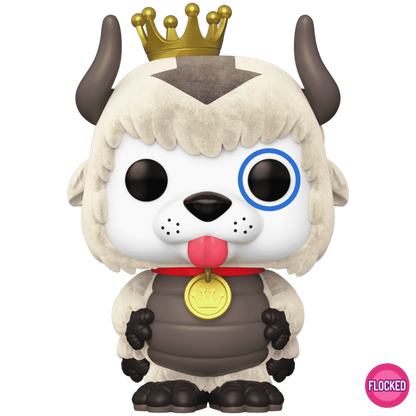 Pop! Digital Avatar Legends x Funko Proto As Appa Flocked NFT Royalty figure, collectible toy with detailed flocked finish.