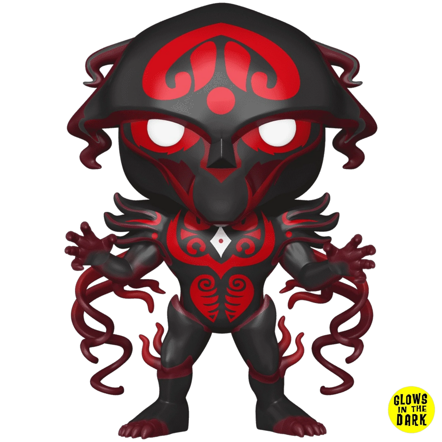 Pop! Digital Avatar Legends x Funko Vaatu glow-in-the-dark NFT collectible, featuring a detailed digital figure in vibrant colors.
