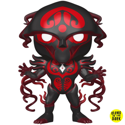 Pop! Digital Avatar Legends x Funko Vaatu glow-in-the-dark NFT collectible, featuring a detailed digital figure in vibrant colors.