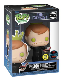 Funko Pop! digital figure of Freddy Funko as Father Karras from WB Horror series 2, collectible Funko figure by Ralphie's Funhouse
