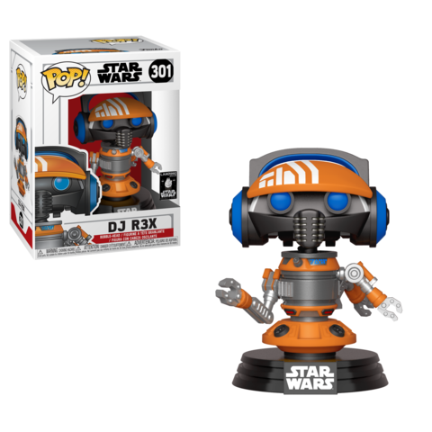 Pop! Funko Star Wars DJ R3X figure from Galaxy's Edge, collectible toy by Ralphie's Funhouse, featuring the droid character.