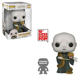10-inch Pop! Harry Potter Lord Voldemort figure by Ralphie's Funhouse, detailed collectible toy with Voldemort's iconic appearance.