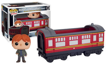 Harry Potter Pop! Wizarding World Hogwarts Express Carriage figure with Ron Weasley, collectible toy by Ralphie's Funhouse.