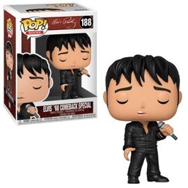 Pop! Rocks Elvis '68 Comeback Special collectible figure by Ralphie's Funhouse, featuring detailed design and vibrant colors.