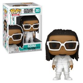 Pop! Rocks figure of Ozuna by Ralphie's Funhouse, featuring a detailed collectible toy with vibrant colors and dynamic pose.
