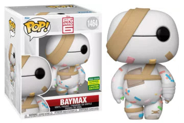 Pop! Super Baymax with Bandages from Ralphie's Funhouse, featuring Baymax character with bandages in collectible vinyl figure style.