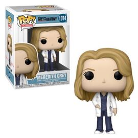 Pop! Television figure of Meredith Grey from Grey's Anatomy by Ralphie's Funhouse, featuring her signature medical attire and hairstyle.