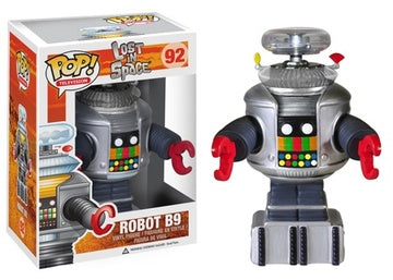 Pop! Television Lost in Space Robot B-9 figure from Ralphie's Funhouse featuring the iconic robot character from the sci-fi series.