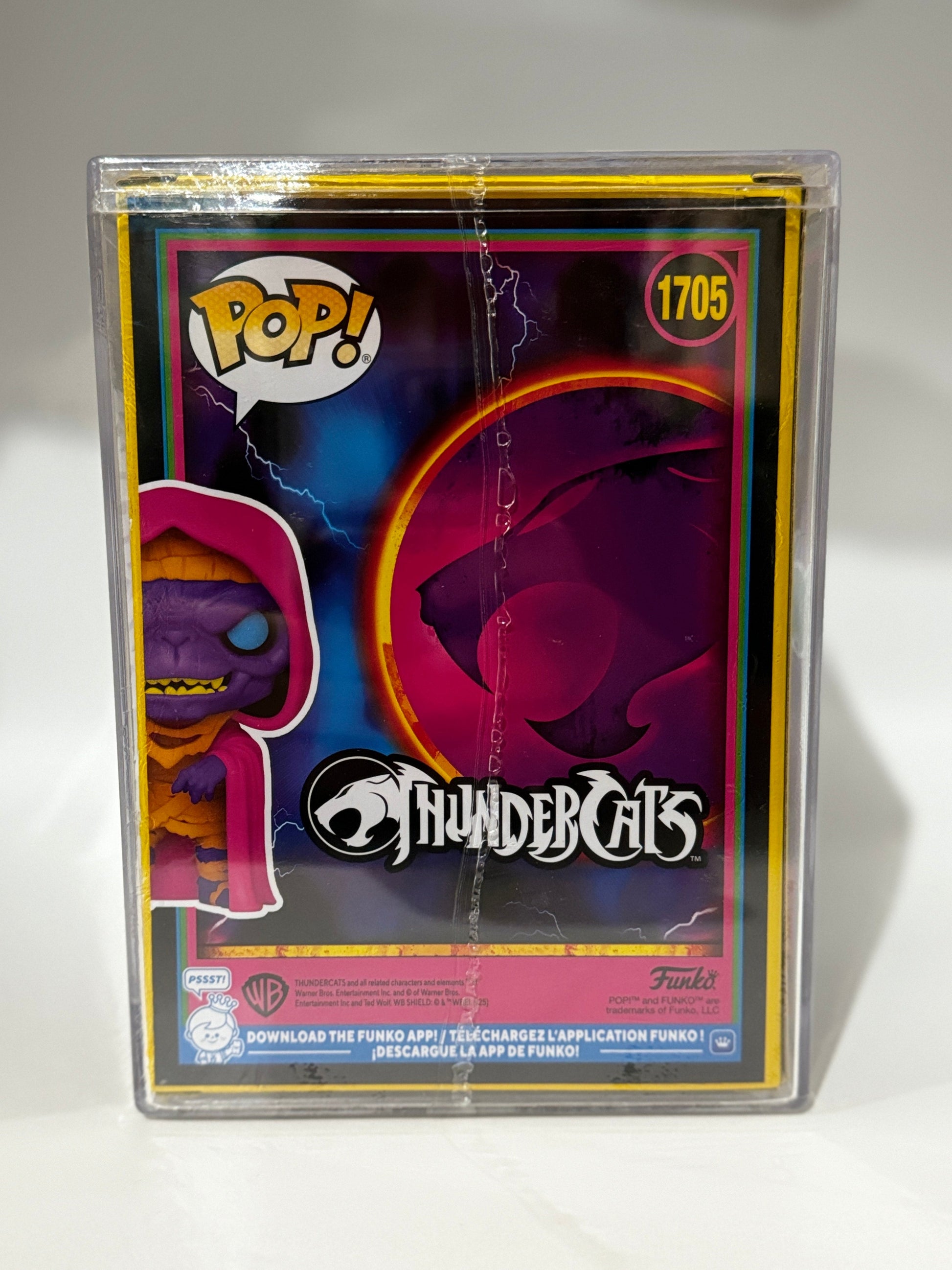 Funko Pop! ThunderCats Mumm-Ra in decayed form with blacklight glow, limited edition collectible figure from Ralphie's Funhouse.