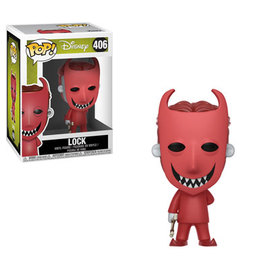 Pop! Vinyl figure of Lock from Disney's The Nightmare Before Christmas, collectible toy by Ralphie's Funhouse, displayed front view.