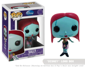 Pop! Vinyl figure of Sally from Disney's The Nightmare Before Christmas, collectible toy by Ralphie's Funhouse showing Sally's detailed design.