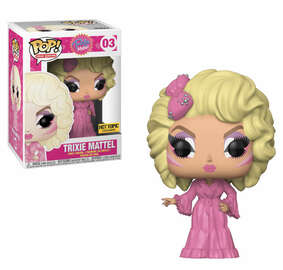 Pop! Vinyl figure of Drag Queen Trixie Mattel by Ralphie's Funhouse, an exclusive collectible with vibrant costume details.