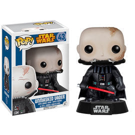 Star Wars Darth Vader Pop! Vinyl figure unmasked with detailed helmet and costume, 2015 release, from Ralphie's Funhouse.