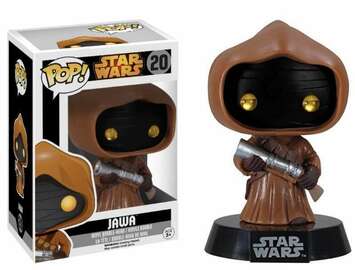Star Wars Jawa Pop! Vinyl figure from Ralphie's Funhouse Black Box Edition, 2015 release, featuring a detailed Jawa character.