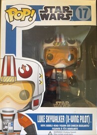 Star Wars Pop! Vinyl figure of Luke Skywalker as X-Wing pilot, collectible toy from Ralphie's Funhouse collection