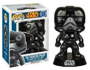 Star Wars Pop! Vinyl figure of Tie Fighter Pilot, 2015 release, featuring detailed costume and helmet, from Ralphie's Funhouse.